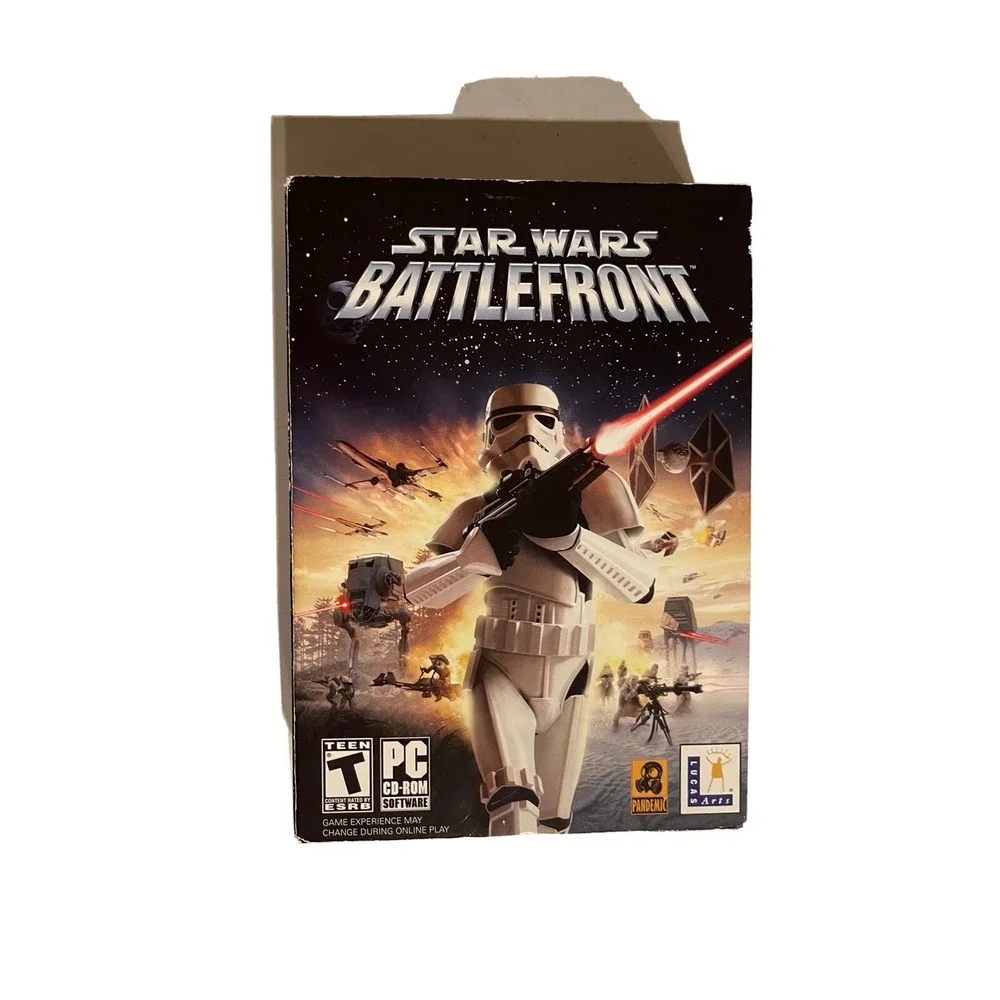 Star Wars: Battlefront (PC, 2004) - 3 Disc Set w/ Book & Box Very Good Condition